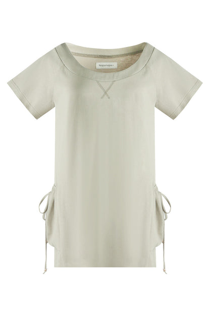 Loose Irregular Large Pocket Short-Sleeve T-Shirt