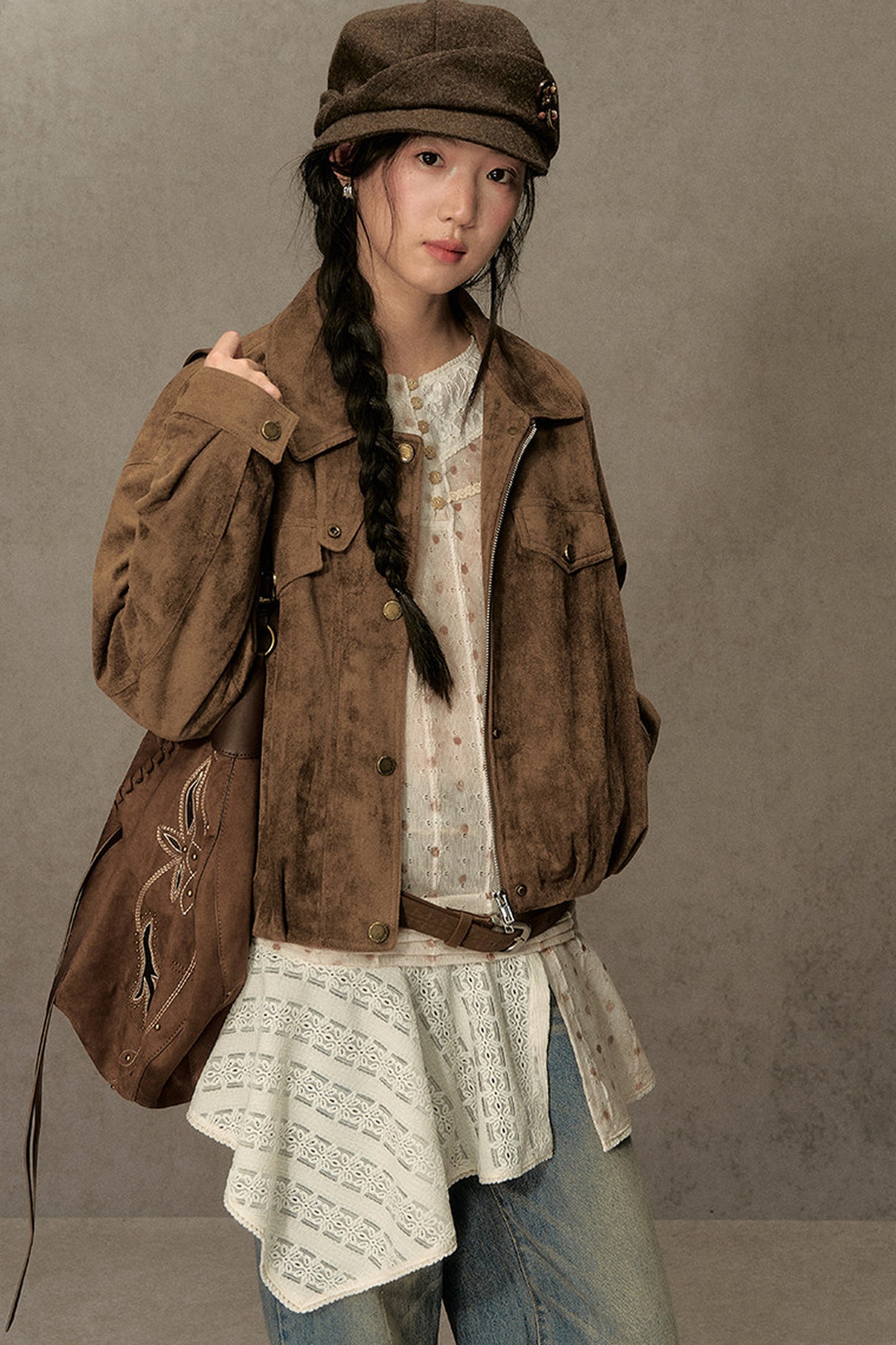 Retro Leather Biker Jacket