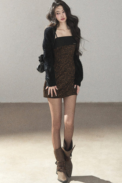 Leopard Print Camisole and Bodycon Skirt Set-Up