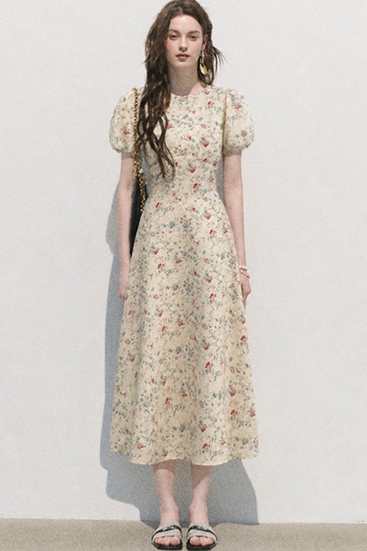 Floral Lyocell Linen Mermaid Dress