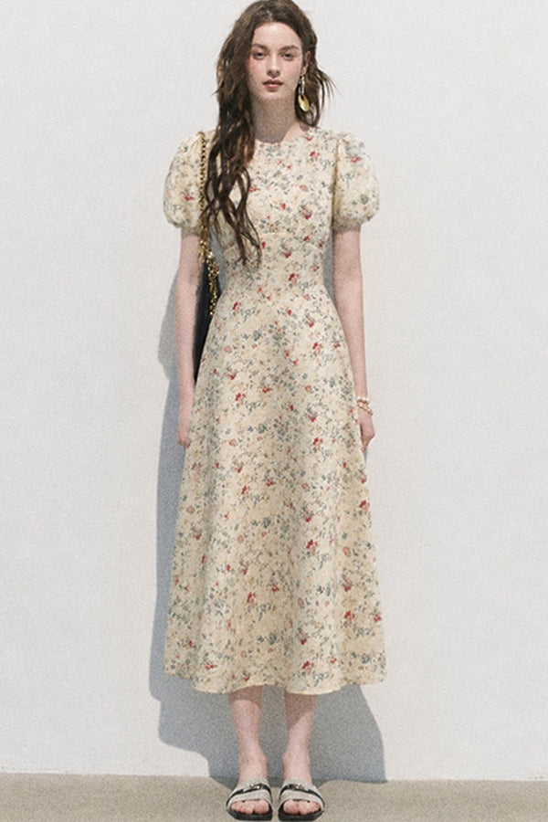 Floral Lyocell Linen Mermaid Dress