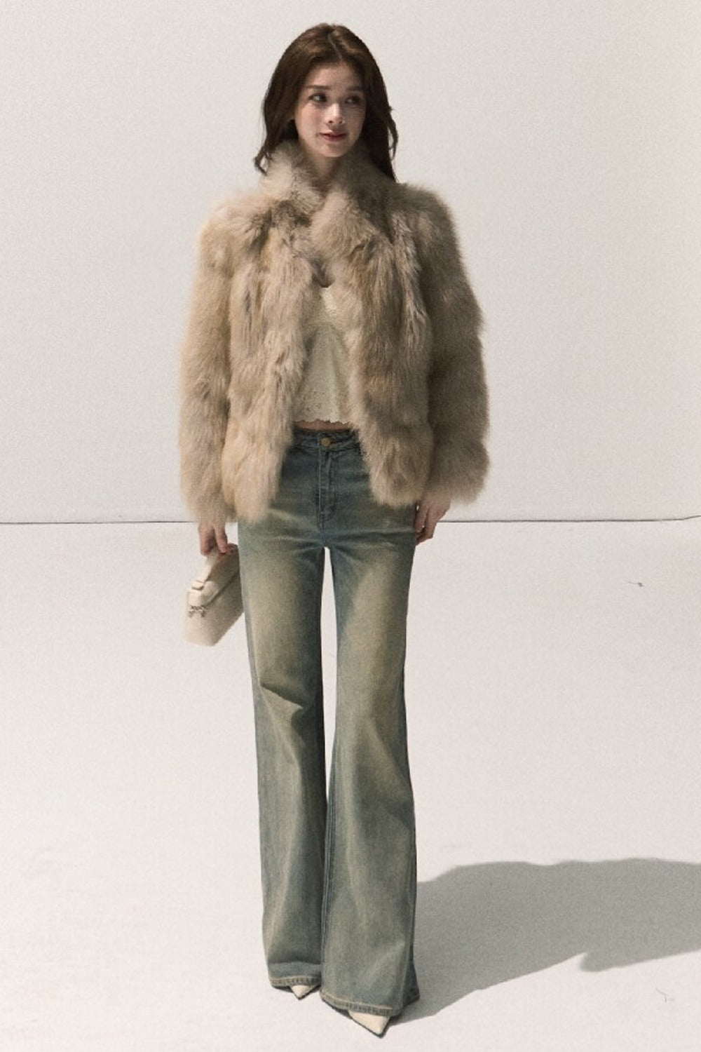 Fluffy Fox Fur Vest