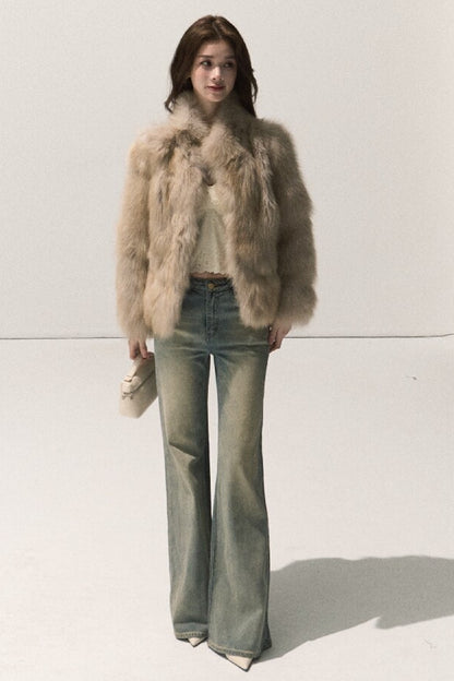 Fluffy Fox Fur Vest