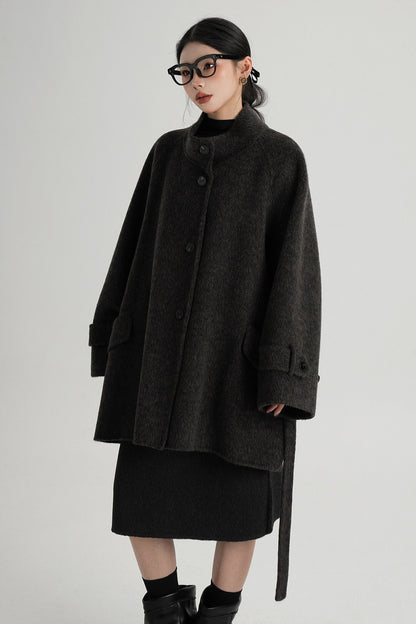 Mid-Length Double-Sided Wool Coat
