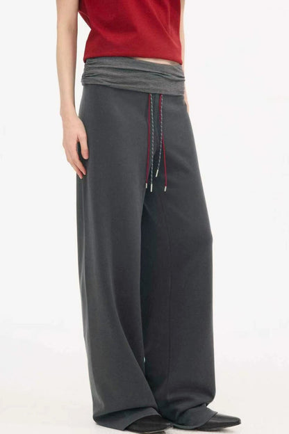 Pantalones casuales slim de cintura alta