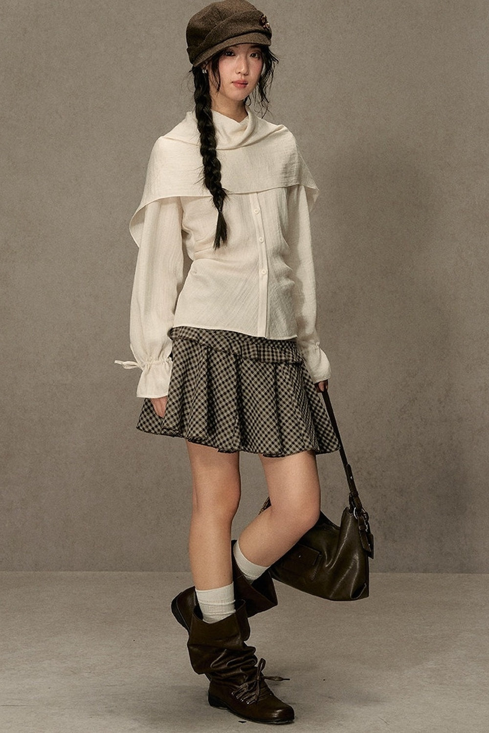 Beautiful and Relaxed Lyocell Cape Shirt