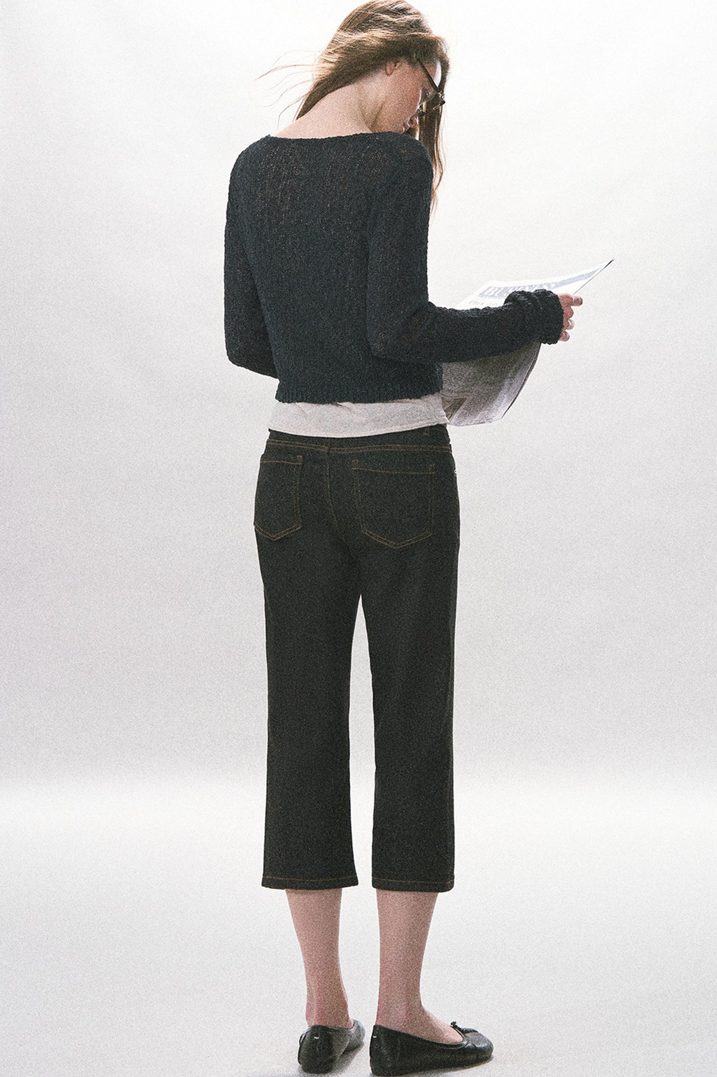 Textured Hollow-Out Knit Cardigan Jacket