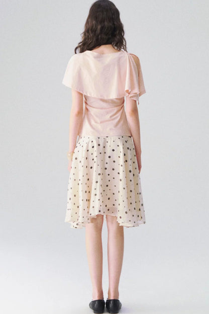 Tencel Polka Dot Skirt