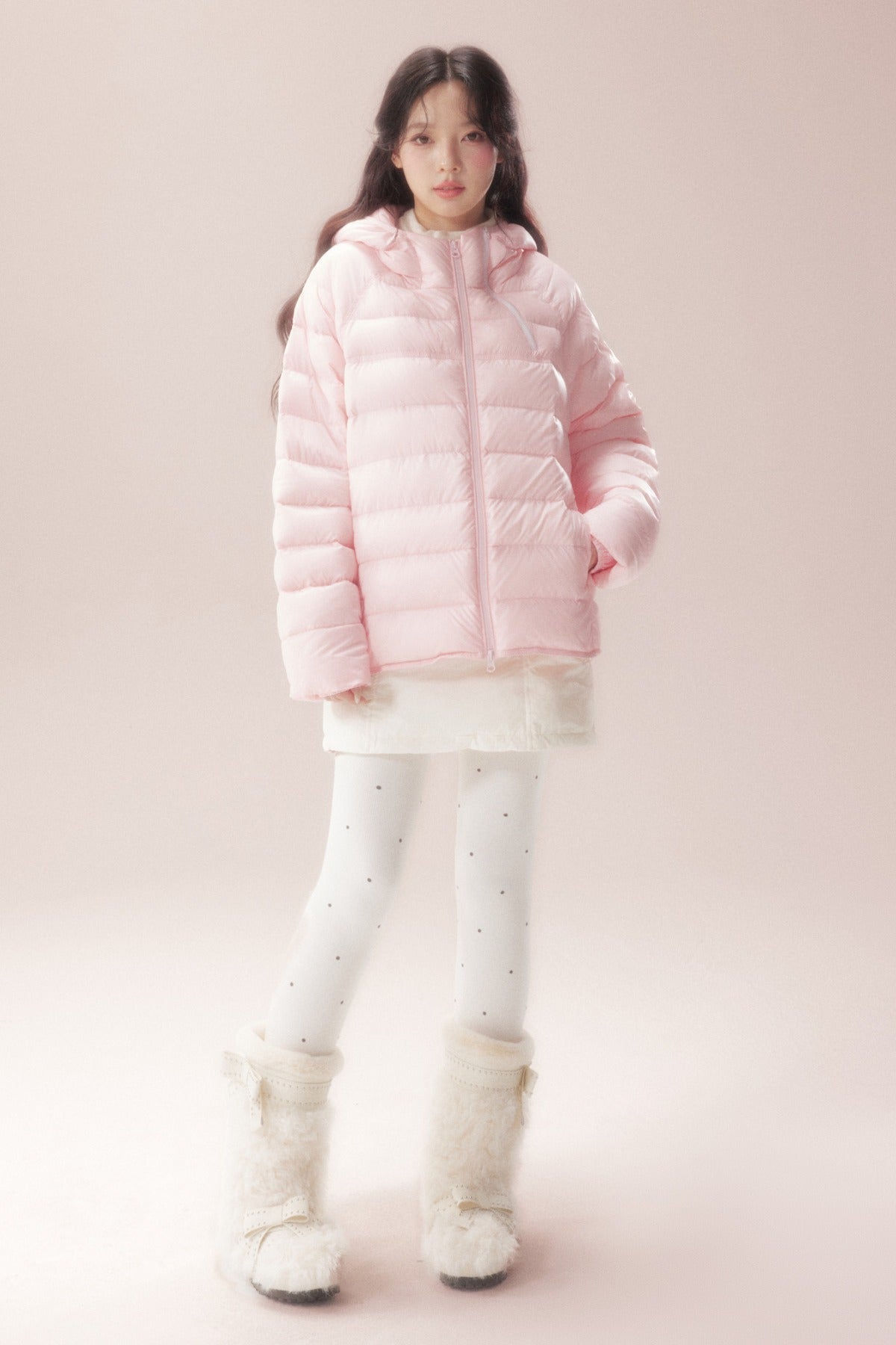 Silhouette Zipper Down Jacket