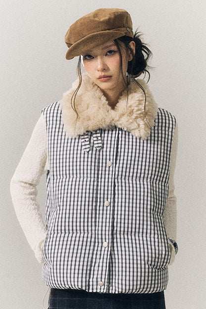 Stand Collar Padded Vest