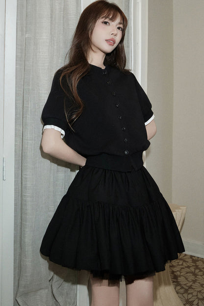 Ballet Style Double-Layer Mesh A-Line Cake Skirt
