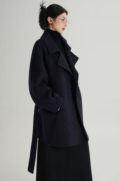 Mid-Length Double-Sided Wool Coat