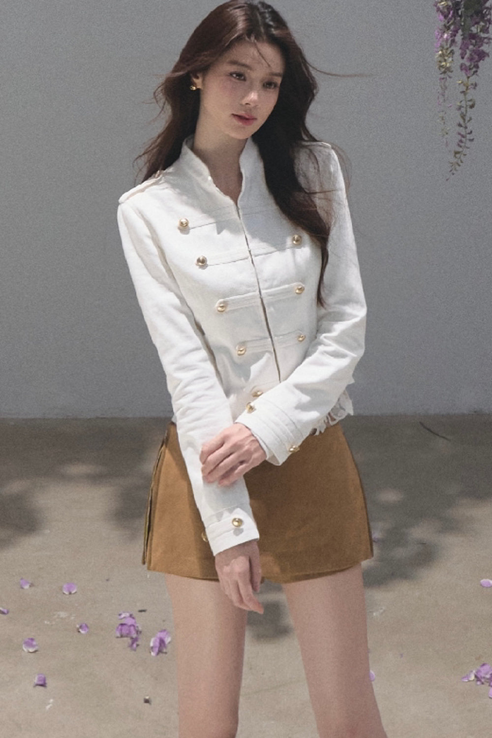 Style Pure Cotton Sand-Washed Jacket