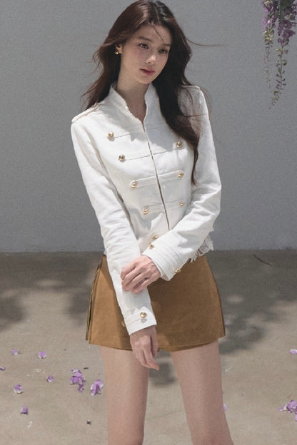 Style Pure Cotton Sand-Washed Jacket
