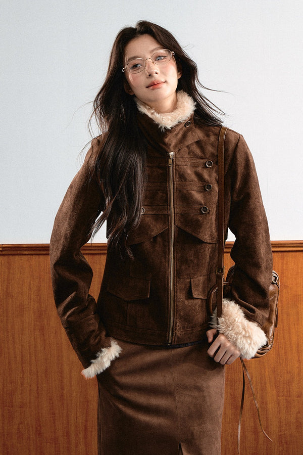 Suede Short Jacket