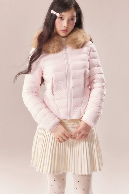 Fur Collar Short Down Jacket