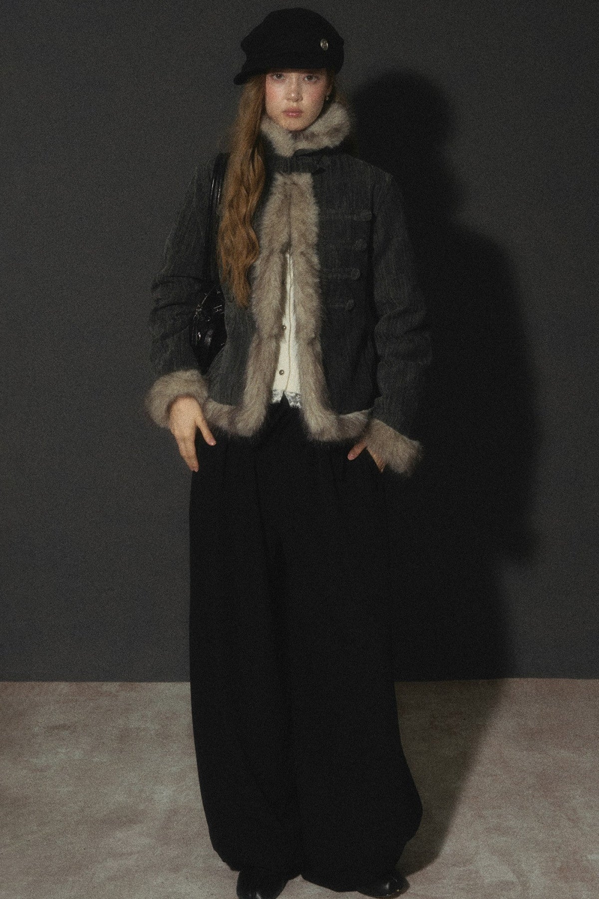 Napoleon Collar Down Jacket