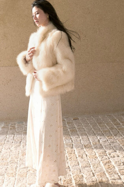 Fur Gradient Dyed Jacket