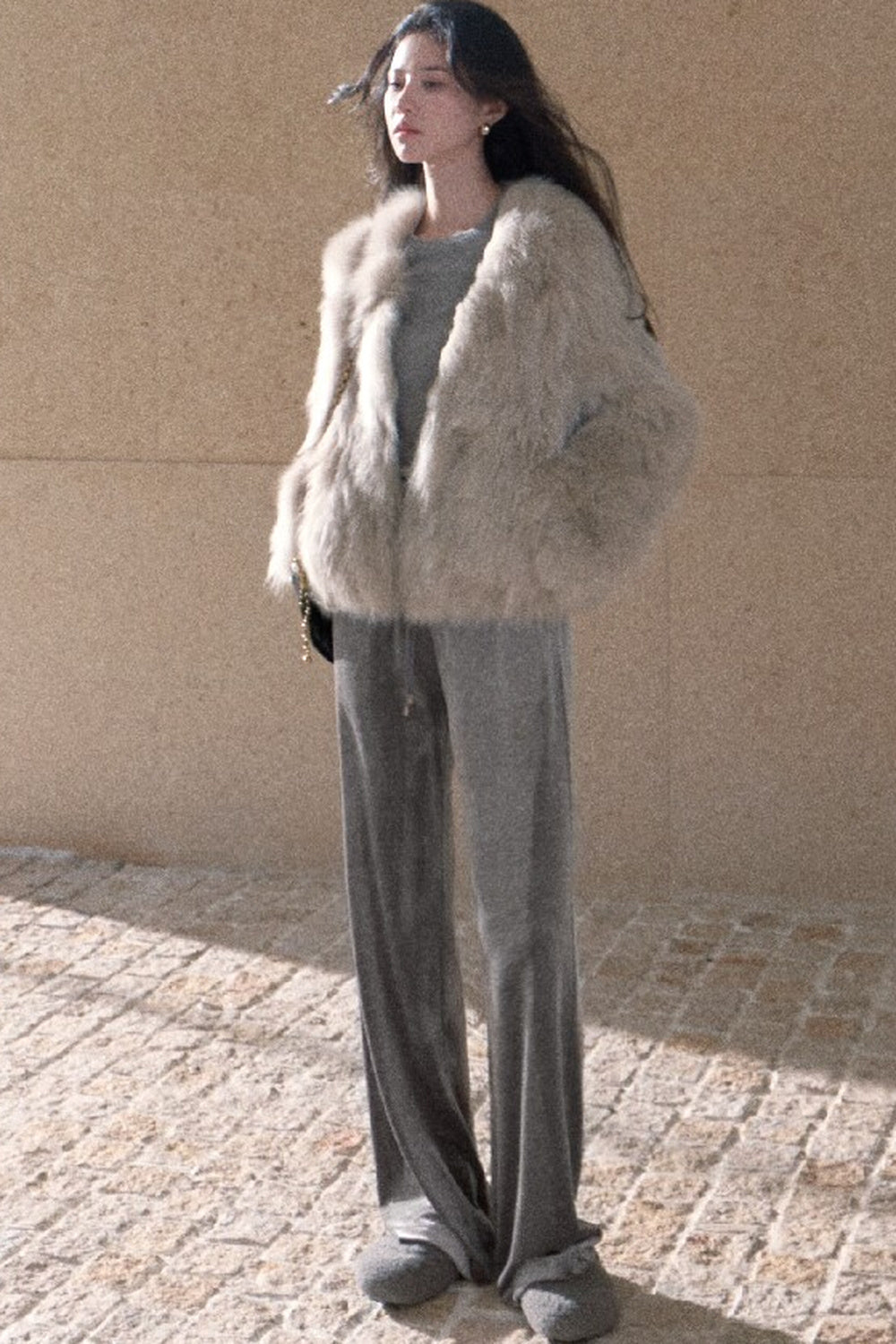 Short Fox Fur Jacket