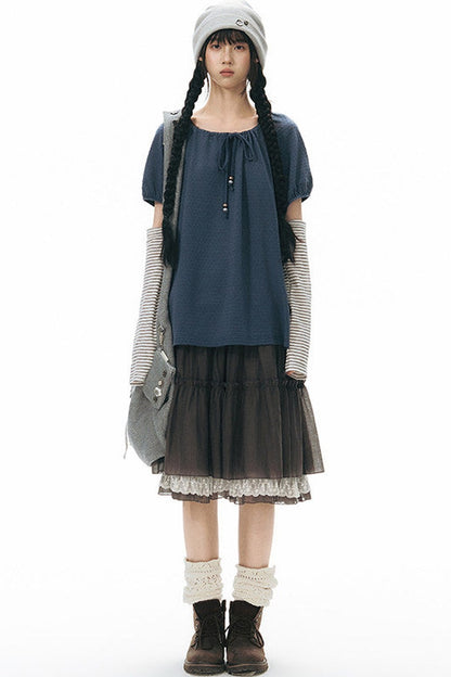 Double-Sided Button Crossbody Bag