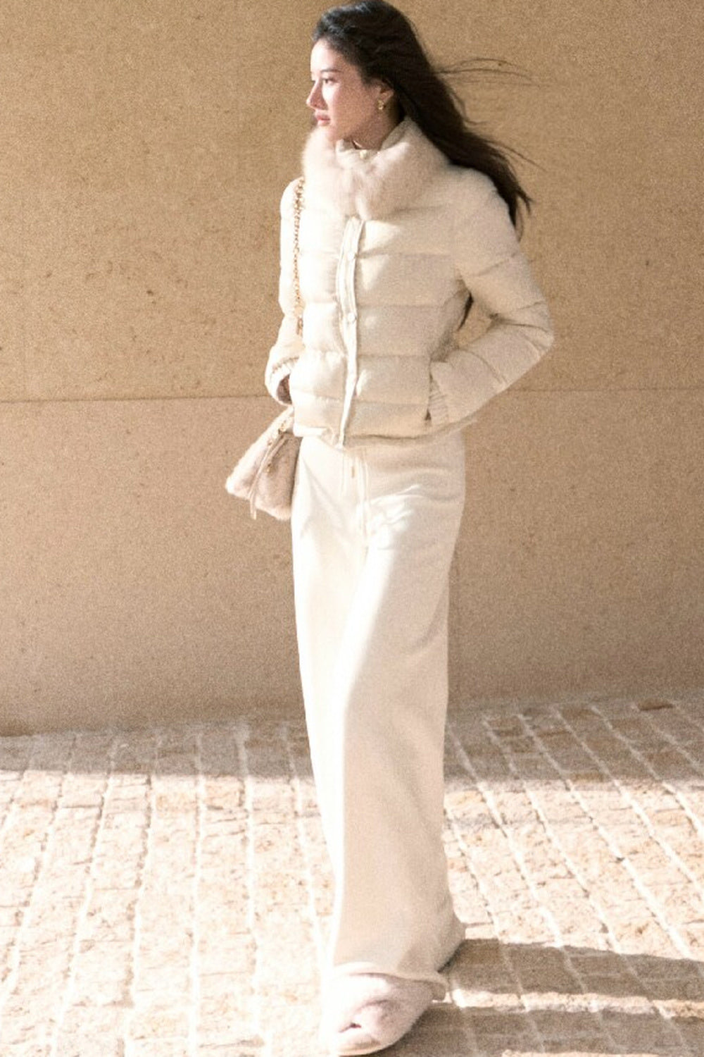 Silver Sprinkle Drawstring Waist Flared Pants