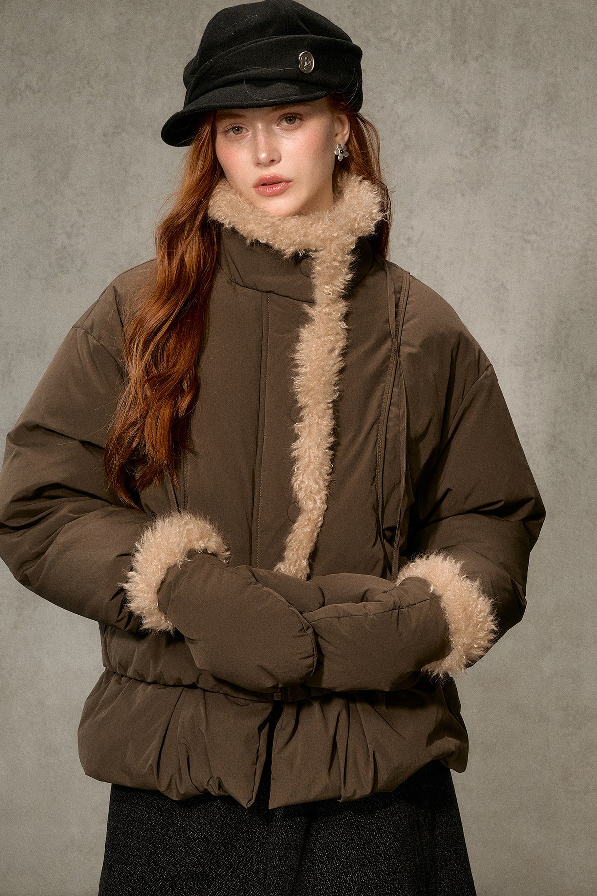 Thickened Large Fur Collar Jacket