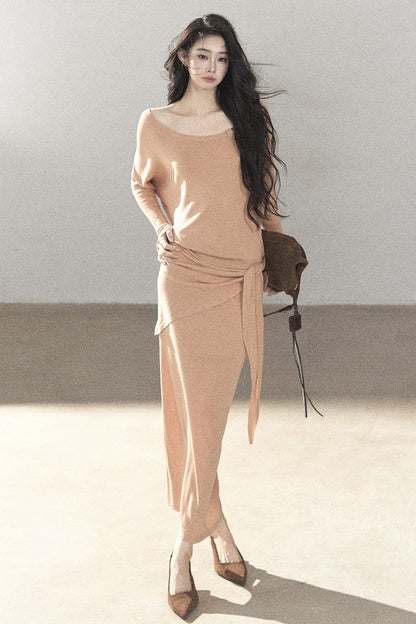 Under The Sunset Linen Mermaid Dress And Skirt Set