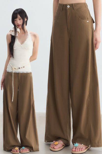 High-Waisted Wide-Leg Cargo Pants