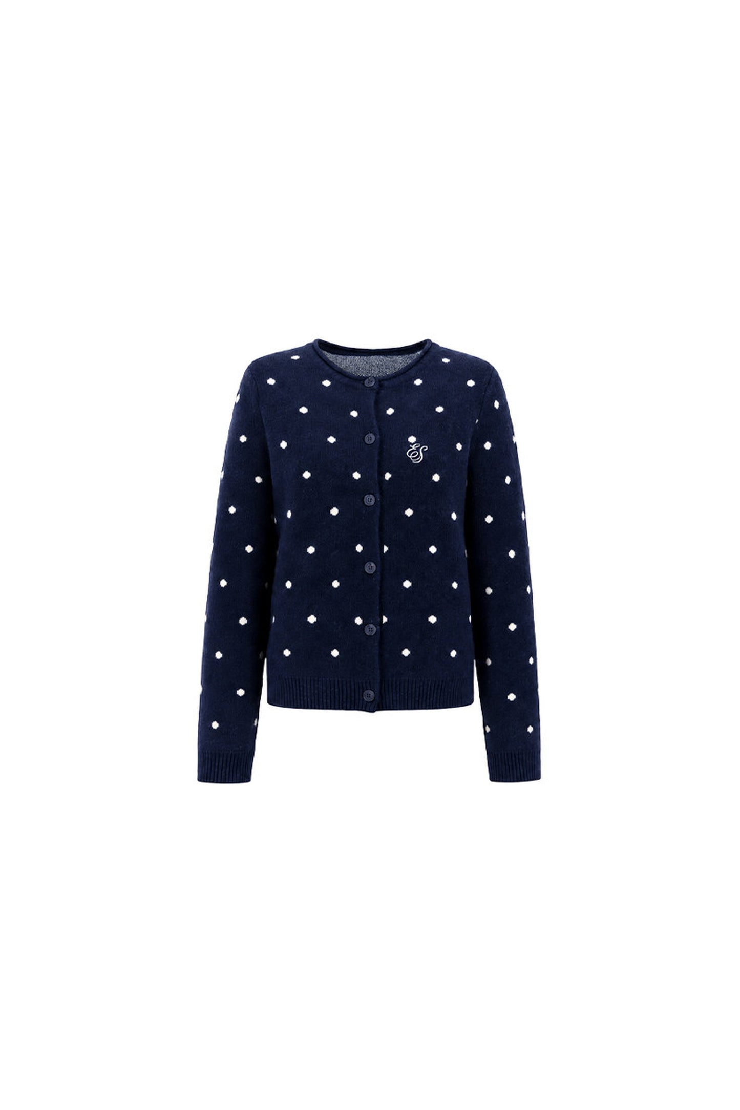 Polka Dot Knit Cardigan