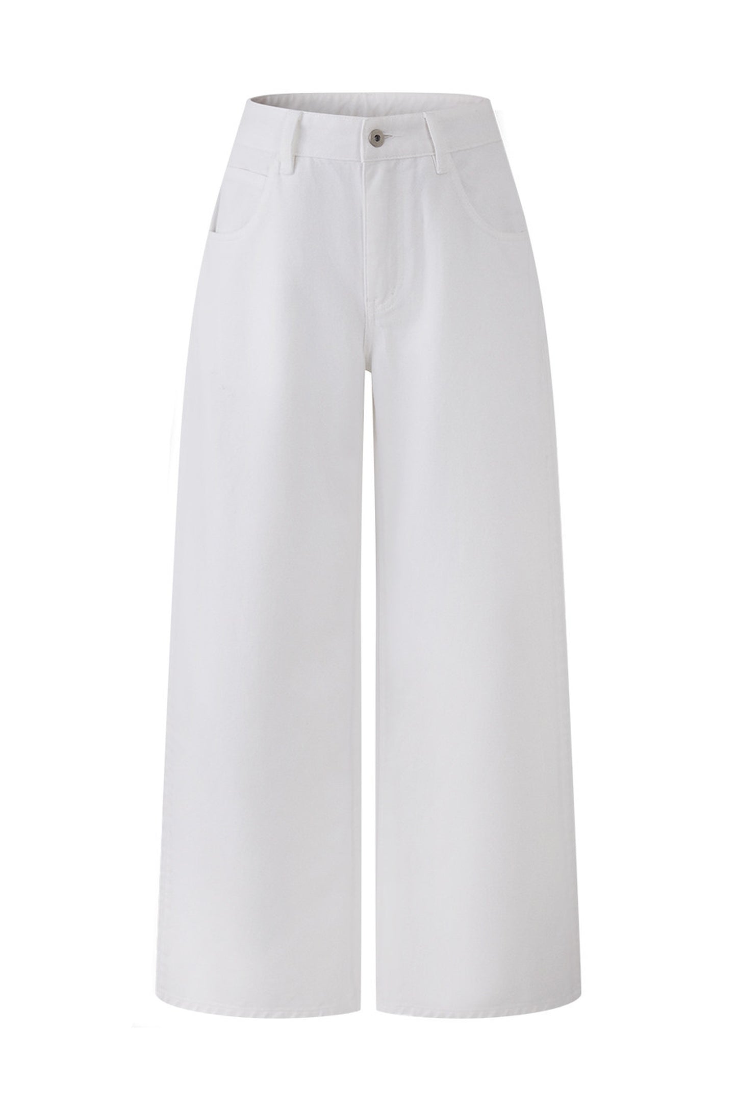 Lyocell Blend Low-Rise Wide-Leg Jeans