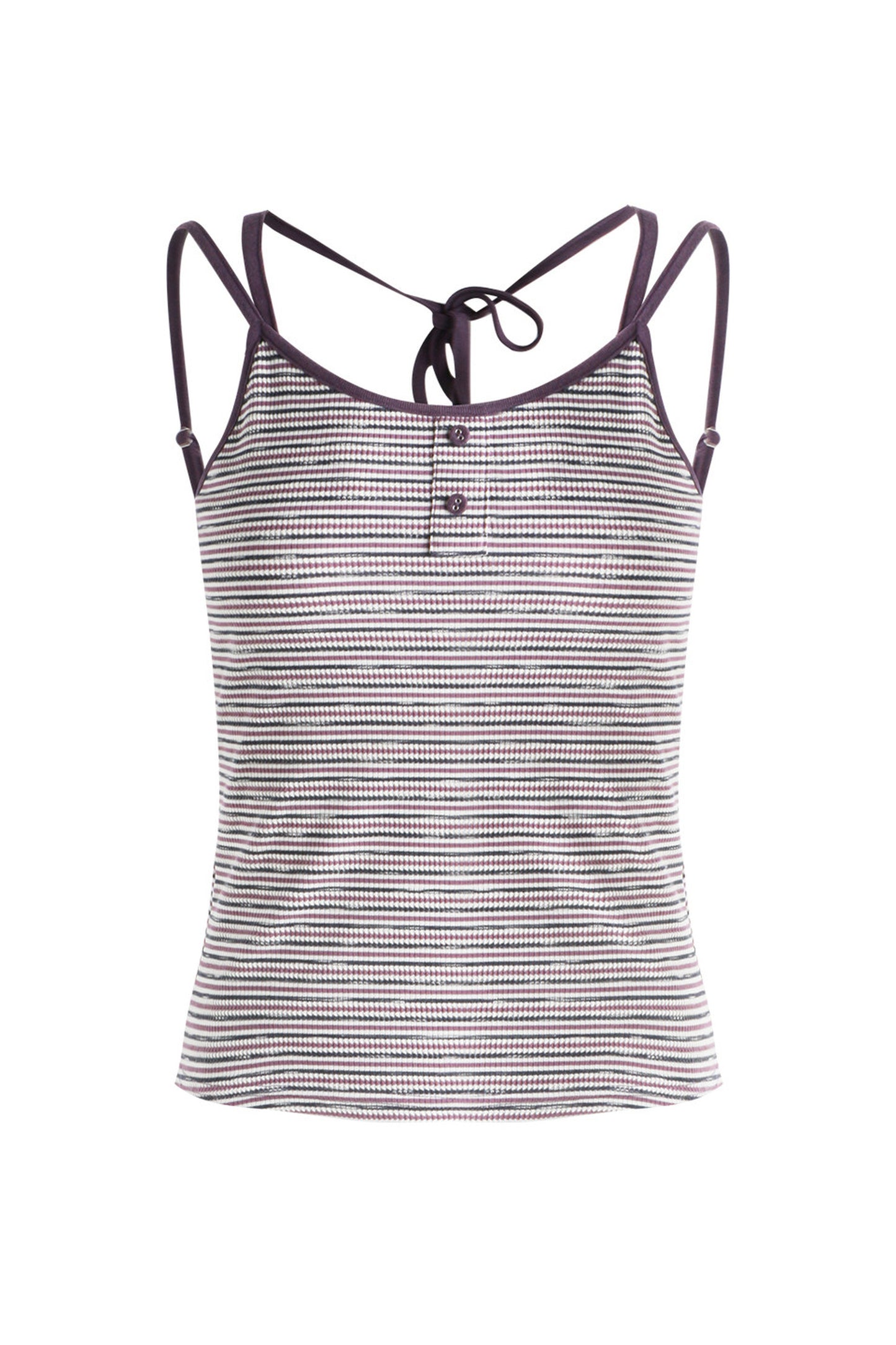 Detachable Striped Knit Camisole