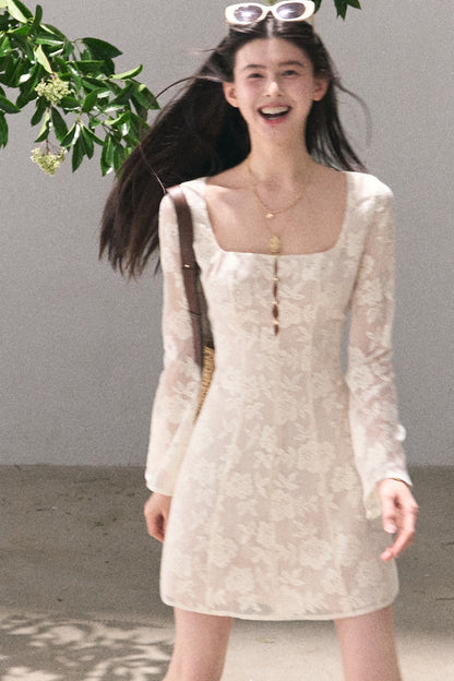 French Lace Hollow-Out Dress