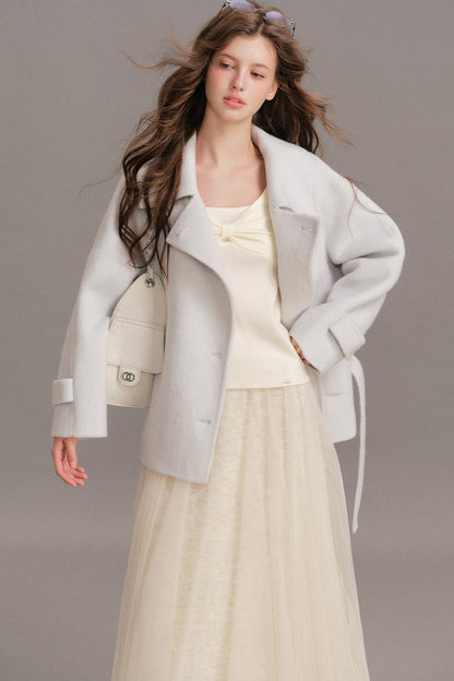 Oversized Double-Faced Wool Coat