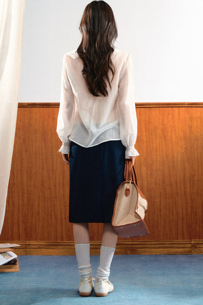 Chiffon Ruffled Blouse