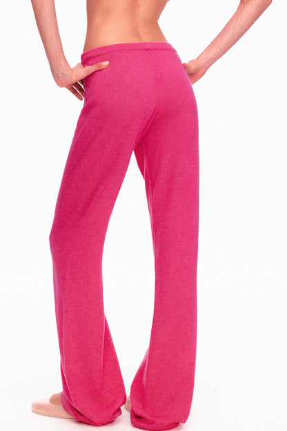 Wool Low-Waisted Drawstring Knit Pants