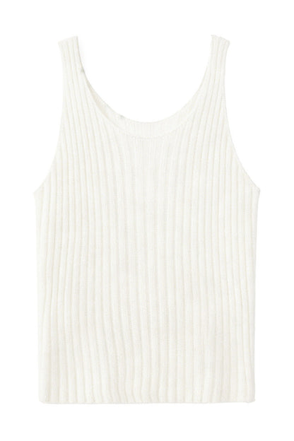 Hollow Ribbed Knit Camisole