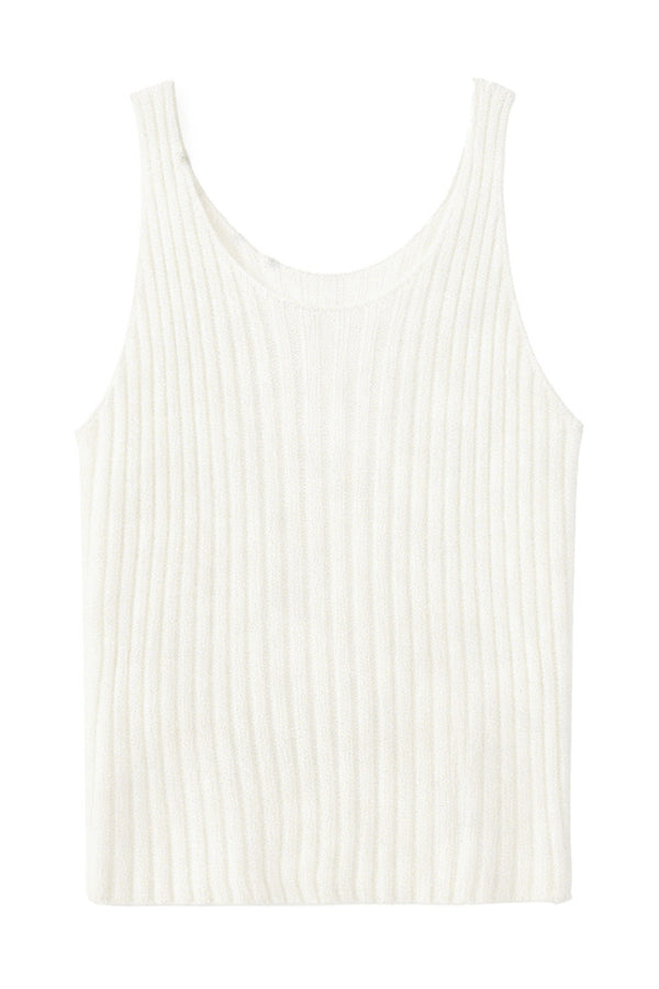 Hollow Ribbed Knit Camisole