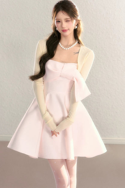 Abito da sera in tulle con spalle scoperte