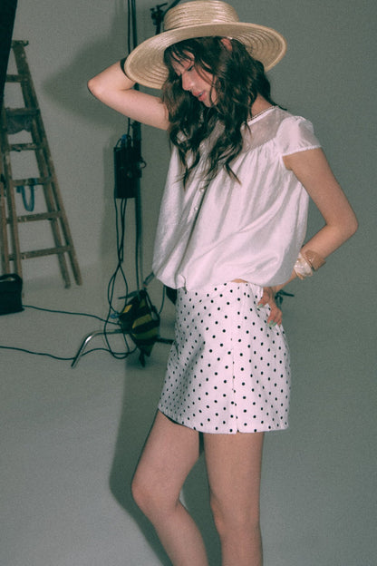 Round Neck Puffy Top