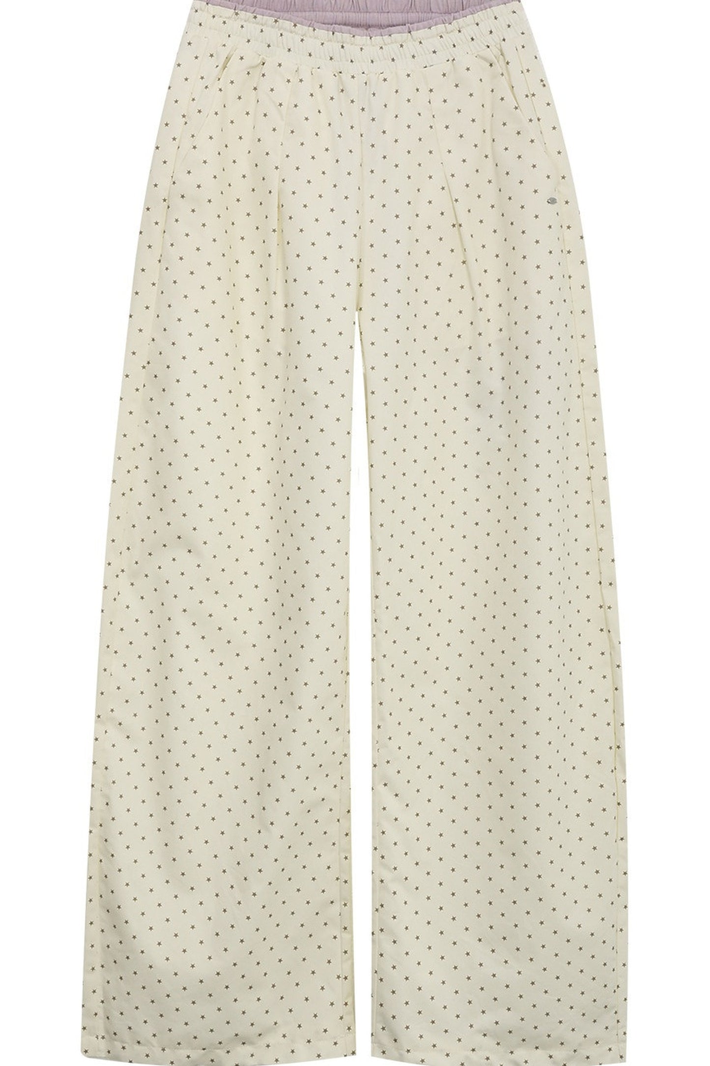 Star Print Wide Leg Pants