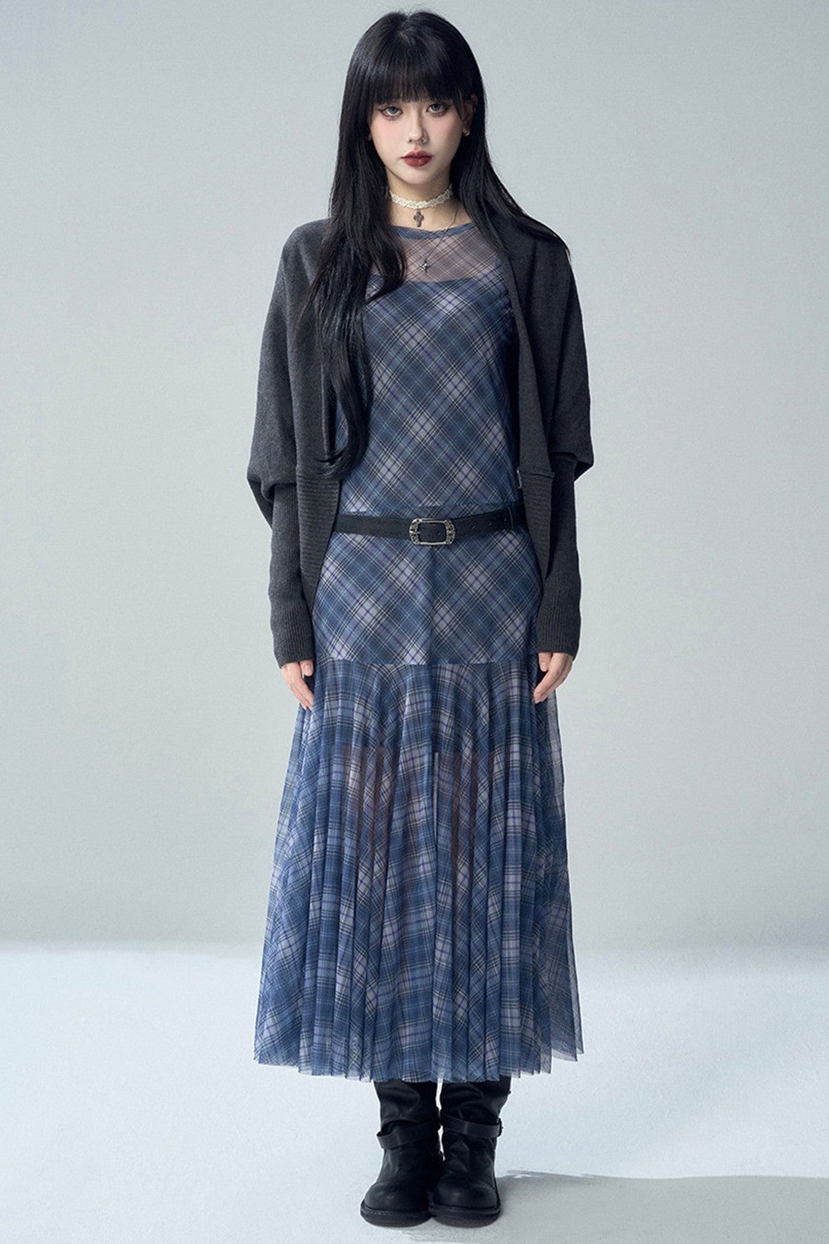 Shawl-Style Batwing Knitted Cardigan