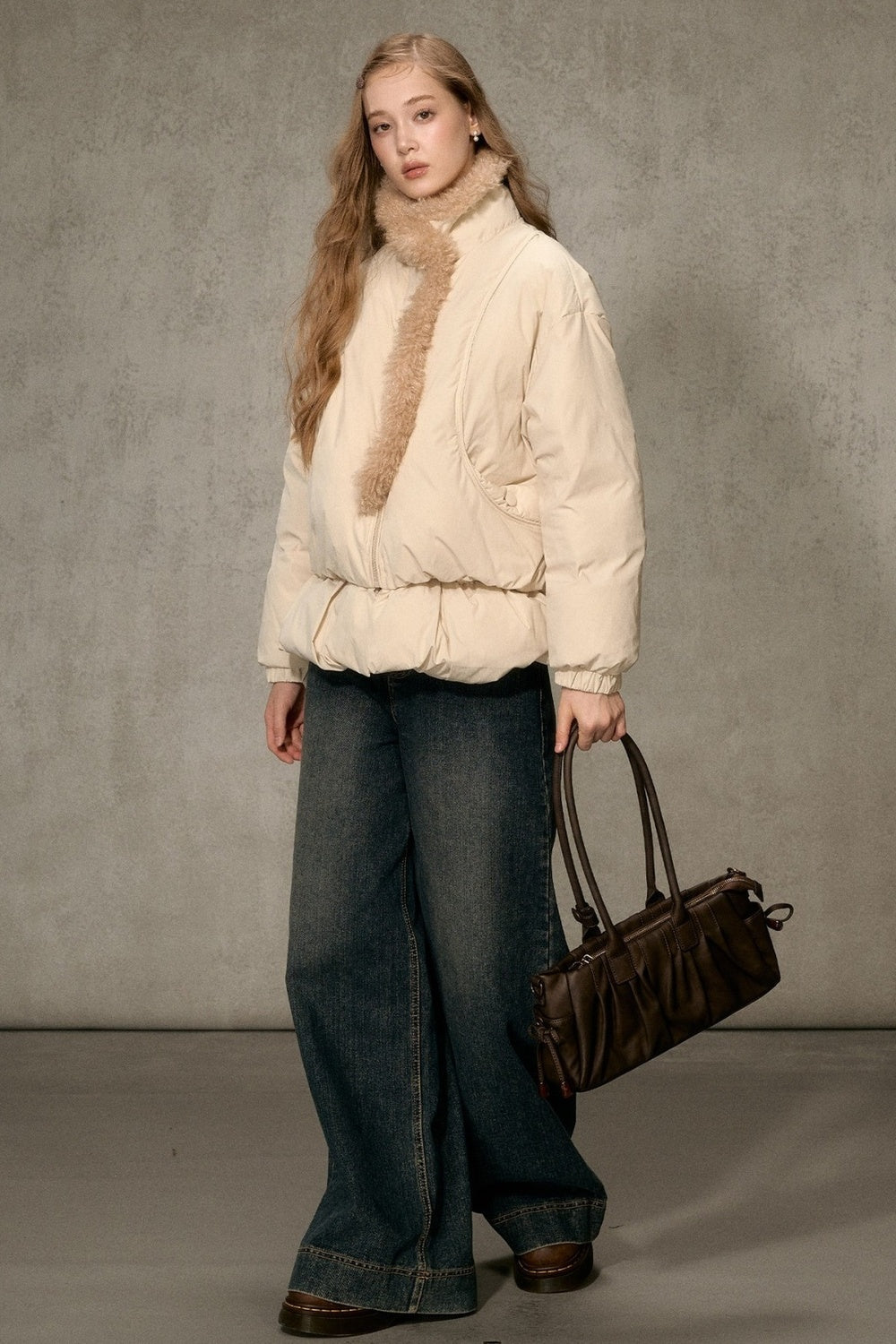 Thickened Large Fur Collar Jacket