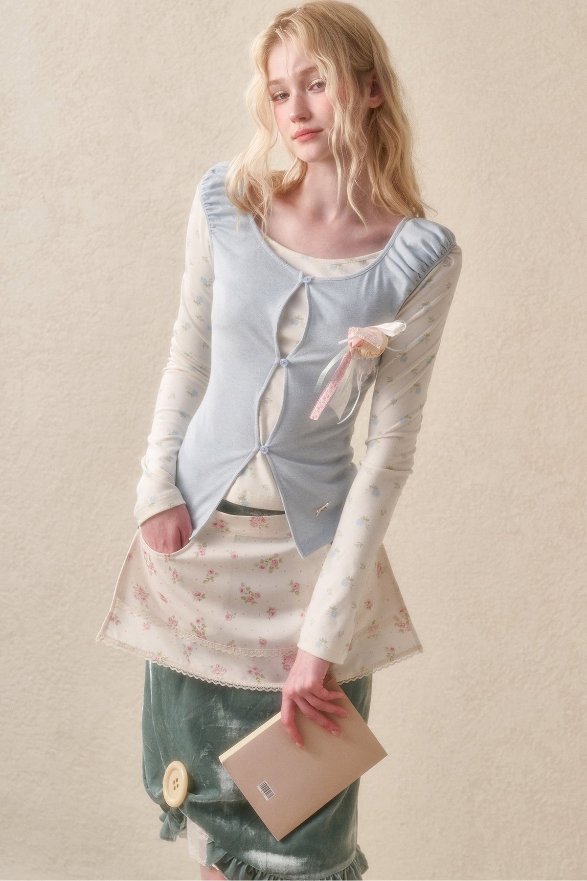 Two-Piece Knit Cardigan Set