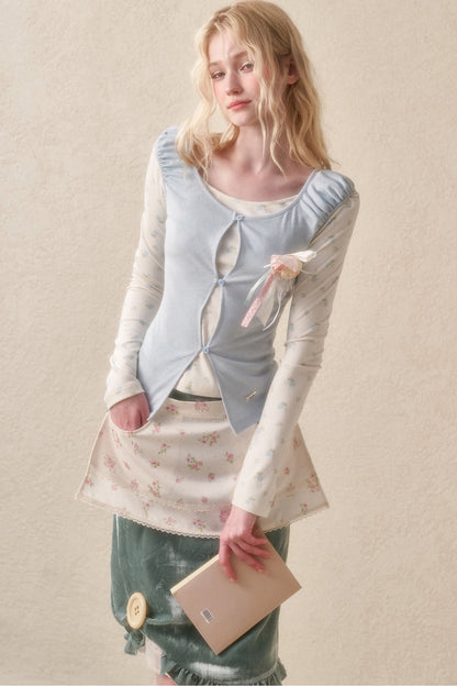 Two-Piece Knit Cardigan Set