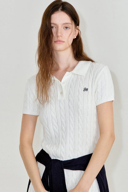 Cotton Knit Polo Set-Up