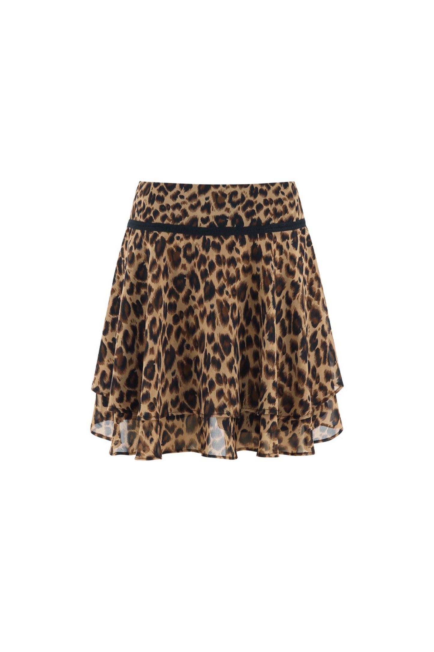 Multi-Color Halter Top and Leopard Print Skirt Set-Up