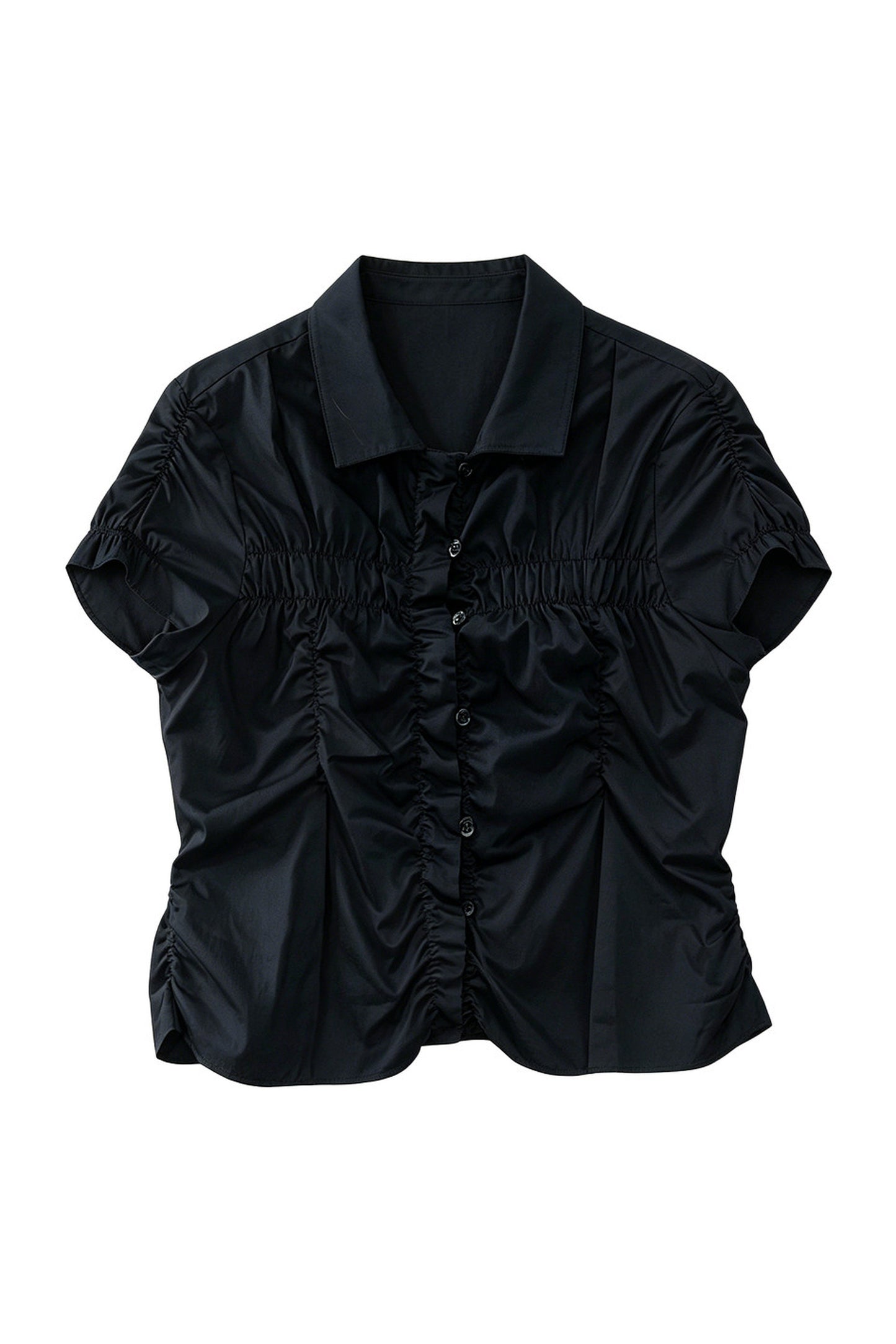 Pleated Shirt and Skirt Set