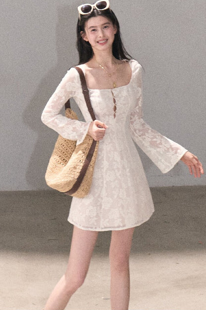 French Lace Hollow-Out Dress