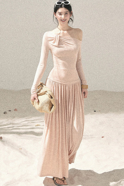 Sunset Elegance Top and Skirt Set-Up