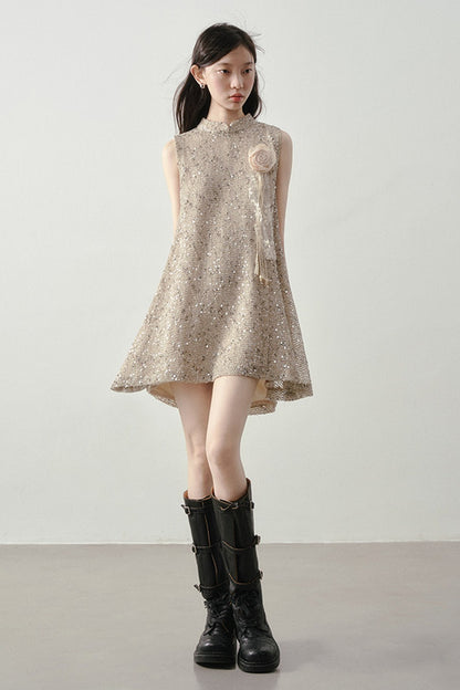 Champagne Gold Tassel Dress